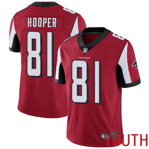 Atlanta Falcons Limited Red Youth Austin Hooper Home Jersey NFL Football #81 Vapor Untouchable->youth nfl jersey->Youth Jersey